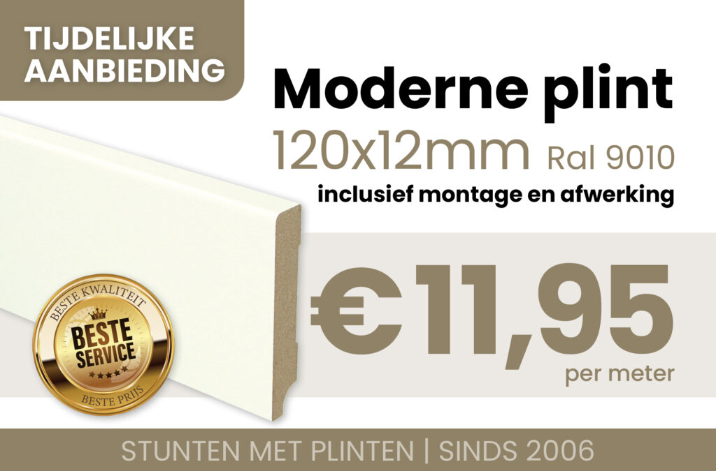 Aanbieding moderneplint 120x12 stuntenmetplinten.nl